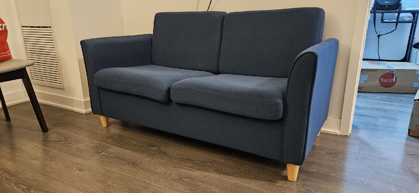 Navy Blue Loveseat Sofa