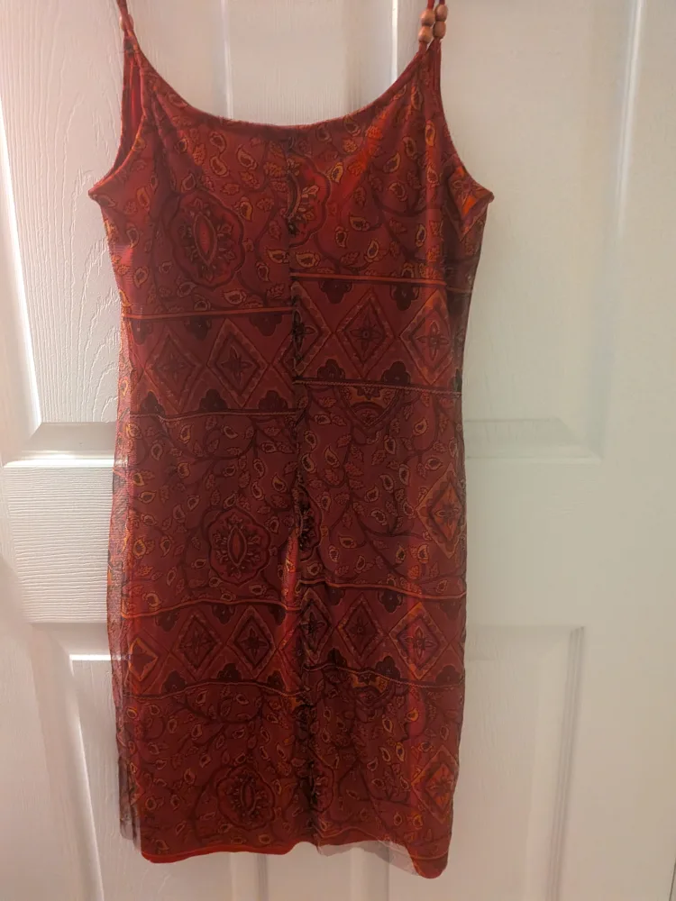 Orange Patterned Dress image indicator(2)