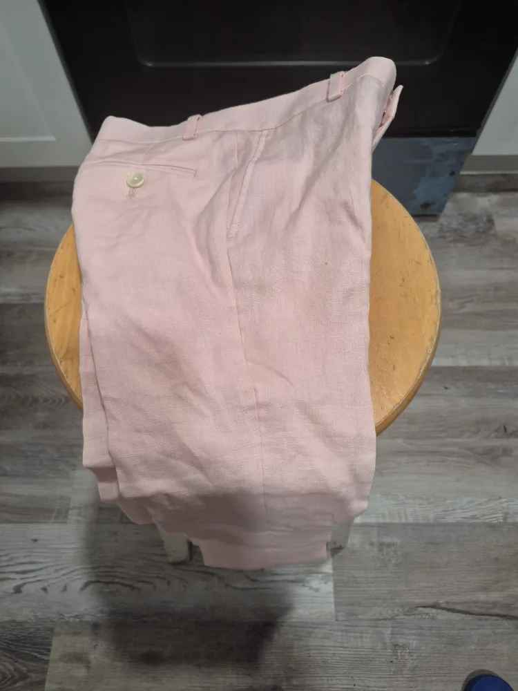 Lauren Ralph Lauren Pink Linen Pants - Size 7/23.5 image indicator(5)