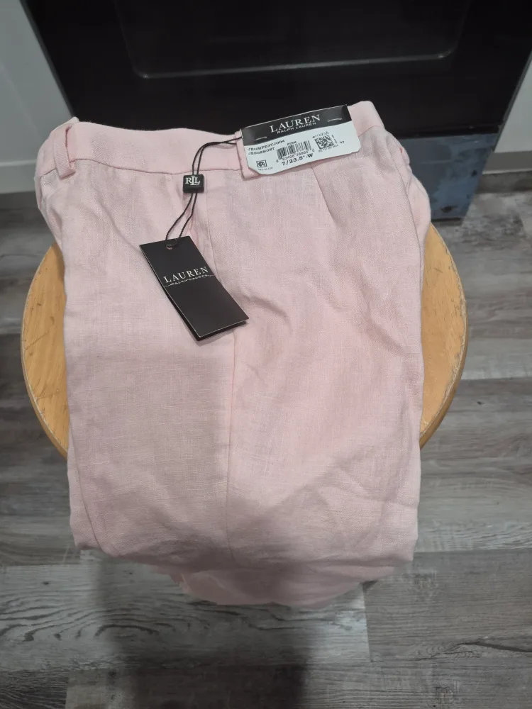 Lauren Ralph Lauren Pink Linen Pants - Size 7/23.5 image indicator(6)