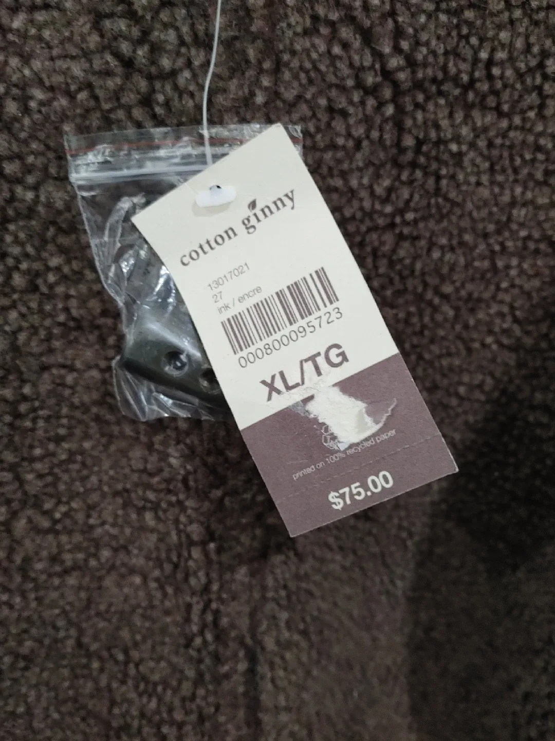 🎃BRAND NEW COTTON GINNY FAUX SUEDE VEST SIZE XL image indicator(3)