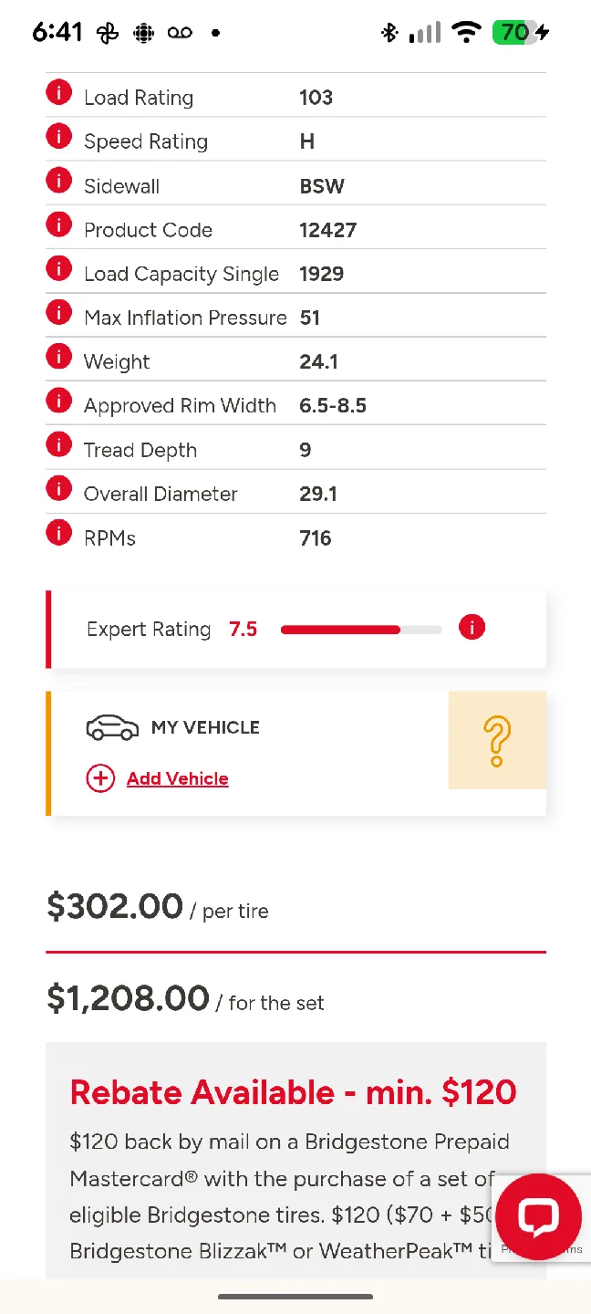 Bridgestone Alenza Tires - 235/60R18 image indicator(6)