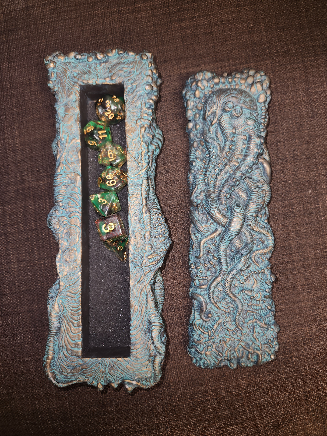 Cthulhu Dice Box & Candle Holder Set - photo 4