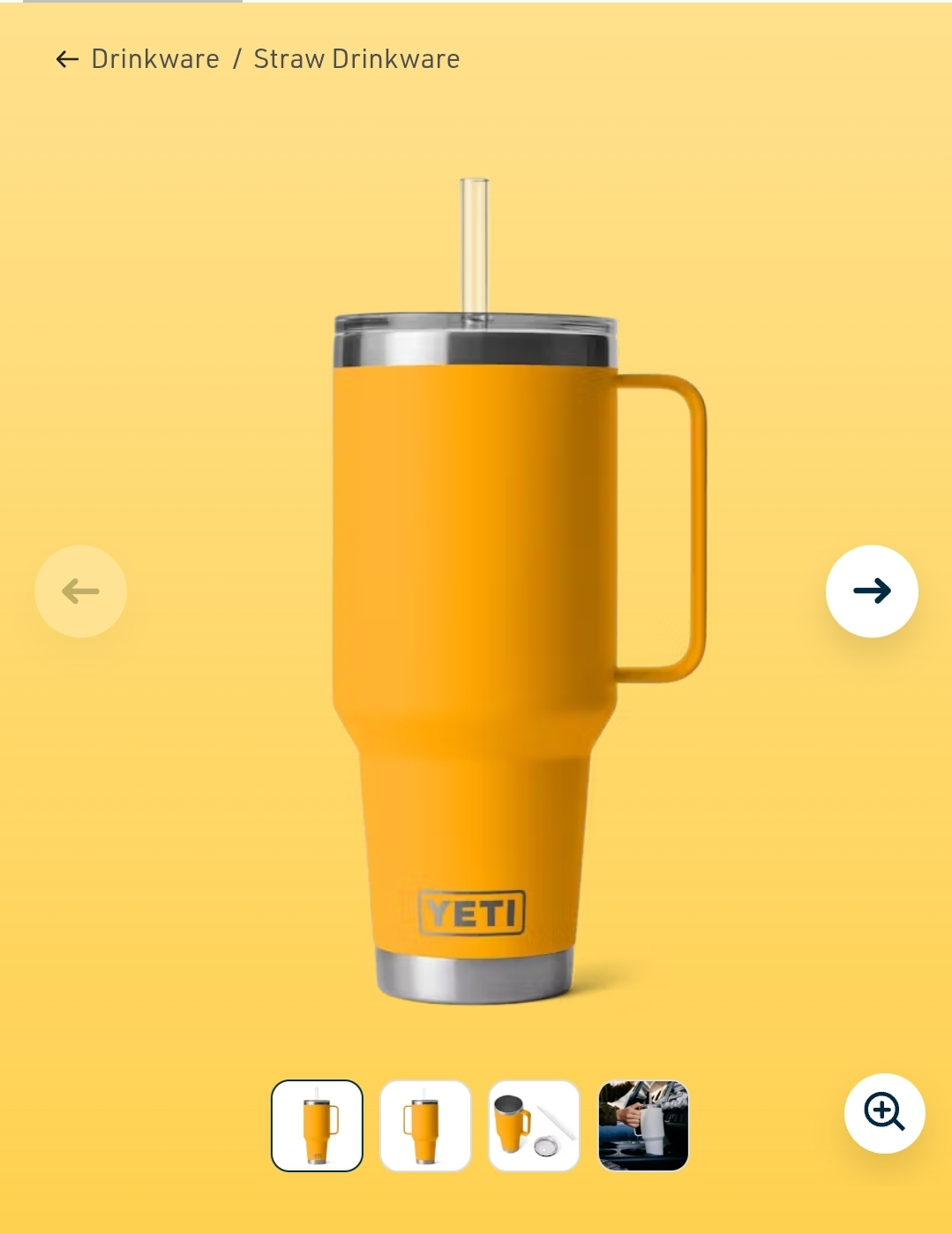 Yeti Rambler 35oz Mug with Straw - Yellow - photo 5