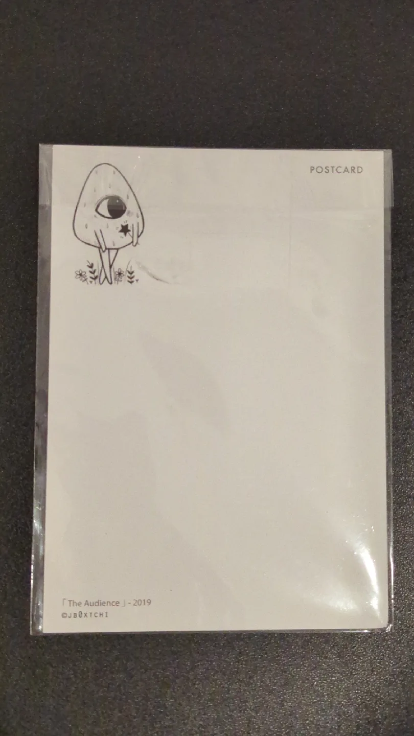 The Audience Postcard - 2019 by artist JB0XTCHI OBO image indicator(2)