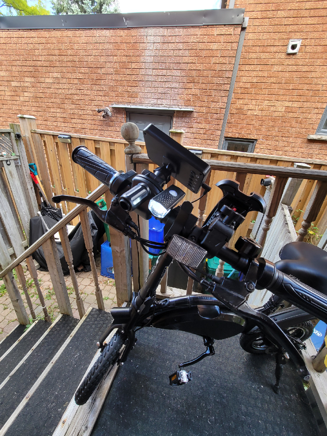 Black Electric Folding Bike - photo 2