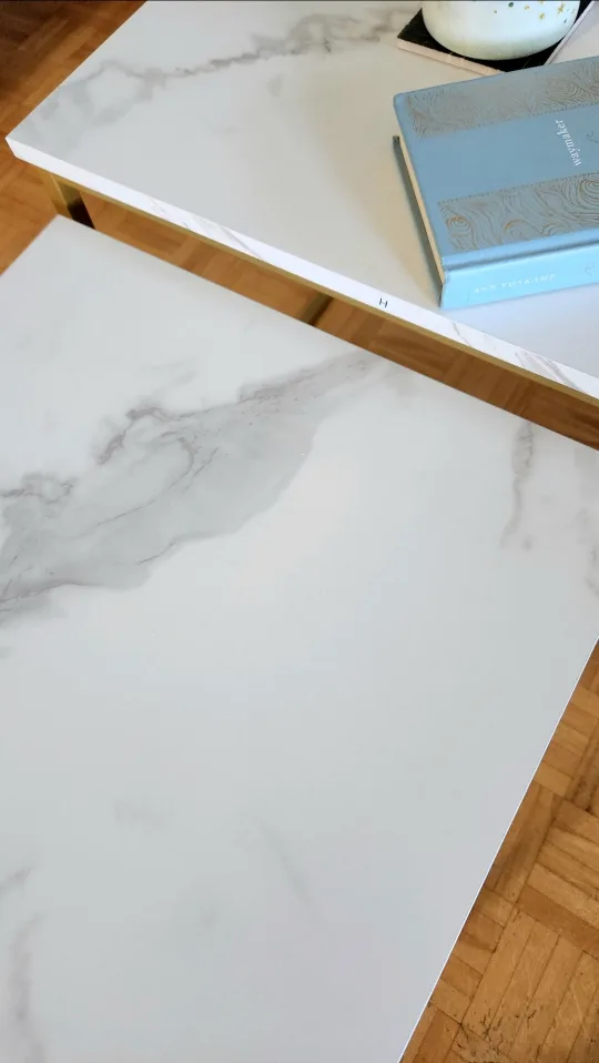 Marble-Finish Coffee Tables set (2 new pcs) image indicator(4)