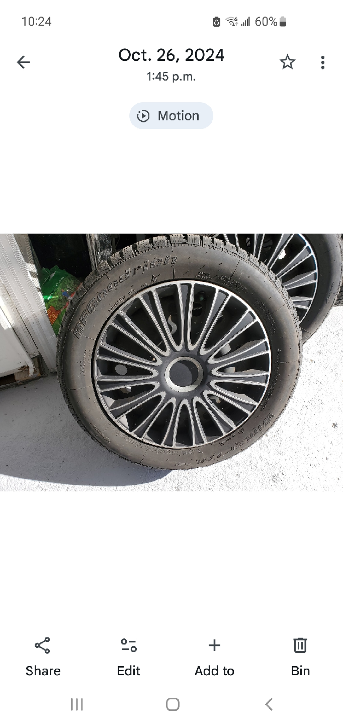 BFGoodrich Winter Tires on Rims - 225/55 R17 - photo 4