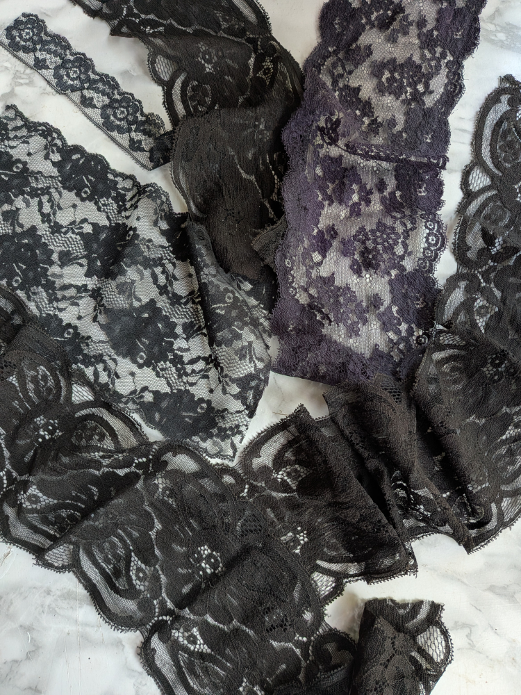 Black Lace Trim Assortment short pieces - photo 2