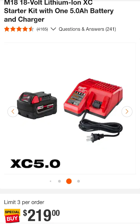 M18 Milwaukee XC 5.0 Extended Capacity Battery Pack image indicator(2)