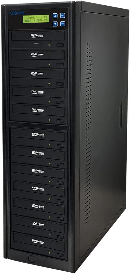 PlexCopier 24X SATA 1 to 11 CD DVD M-Disc Supported Duplicator