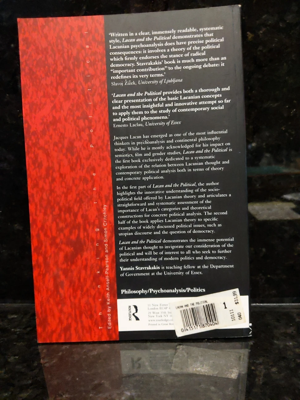 Lacan & the Political by Yannis Stavrakakis - photo 2