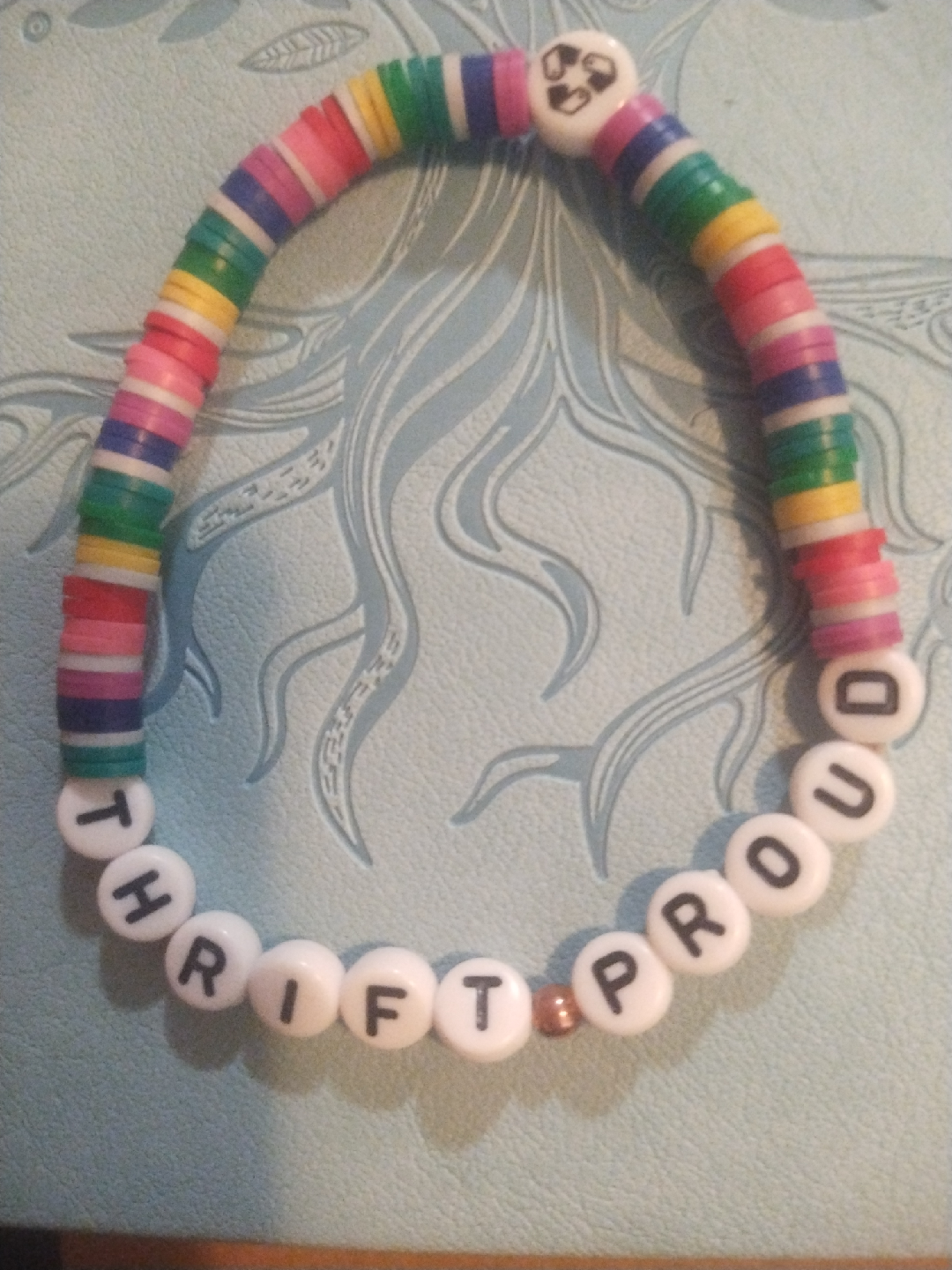 Handmade 'Thrift Proud' Bracelet #freecycle🥕