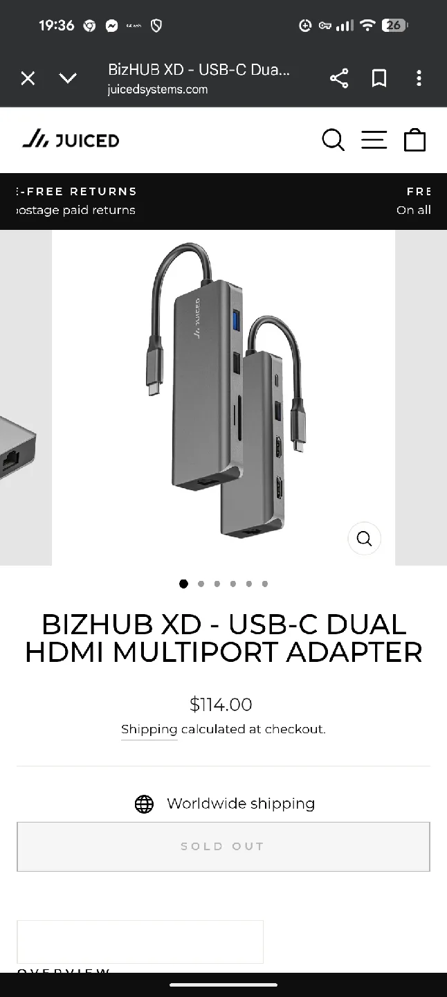 Juiced USB-C Hub - Like New! image indicator(7)