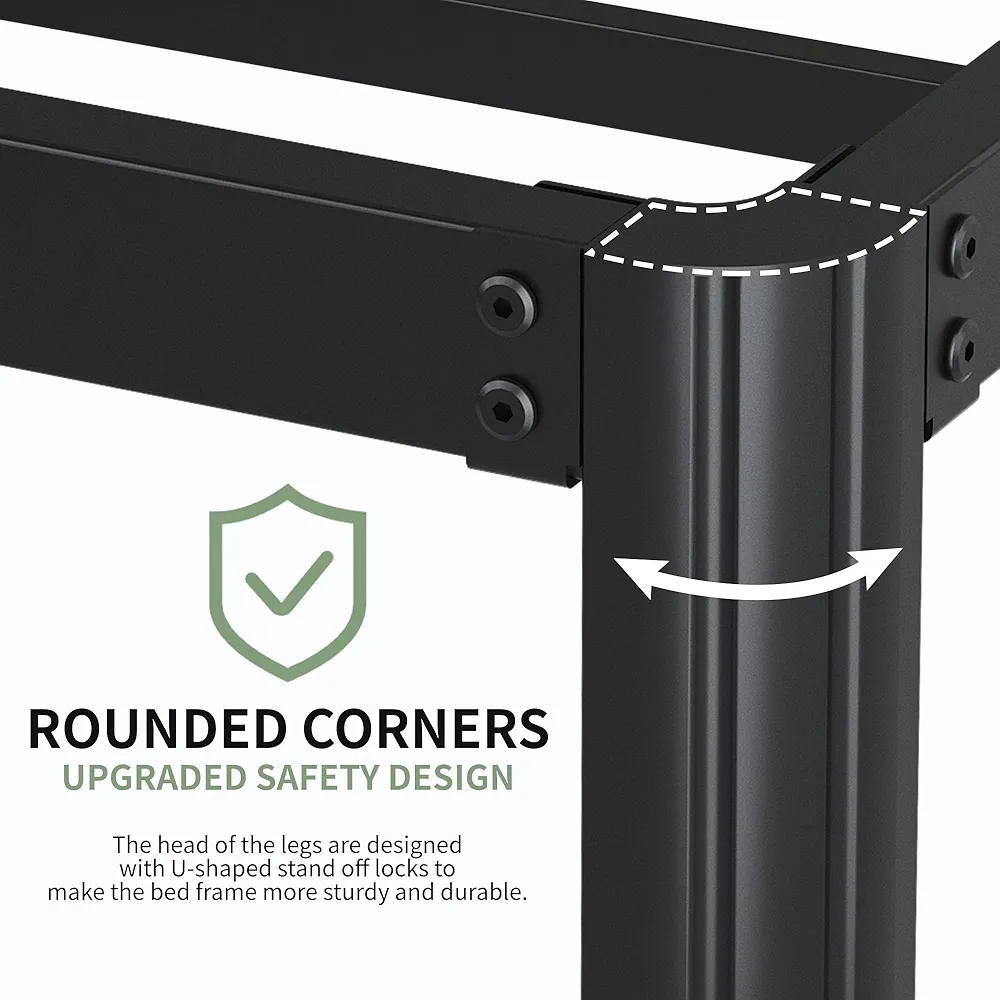 Queen Size Metal Bed Frame - Platform Style - photo 4