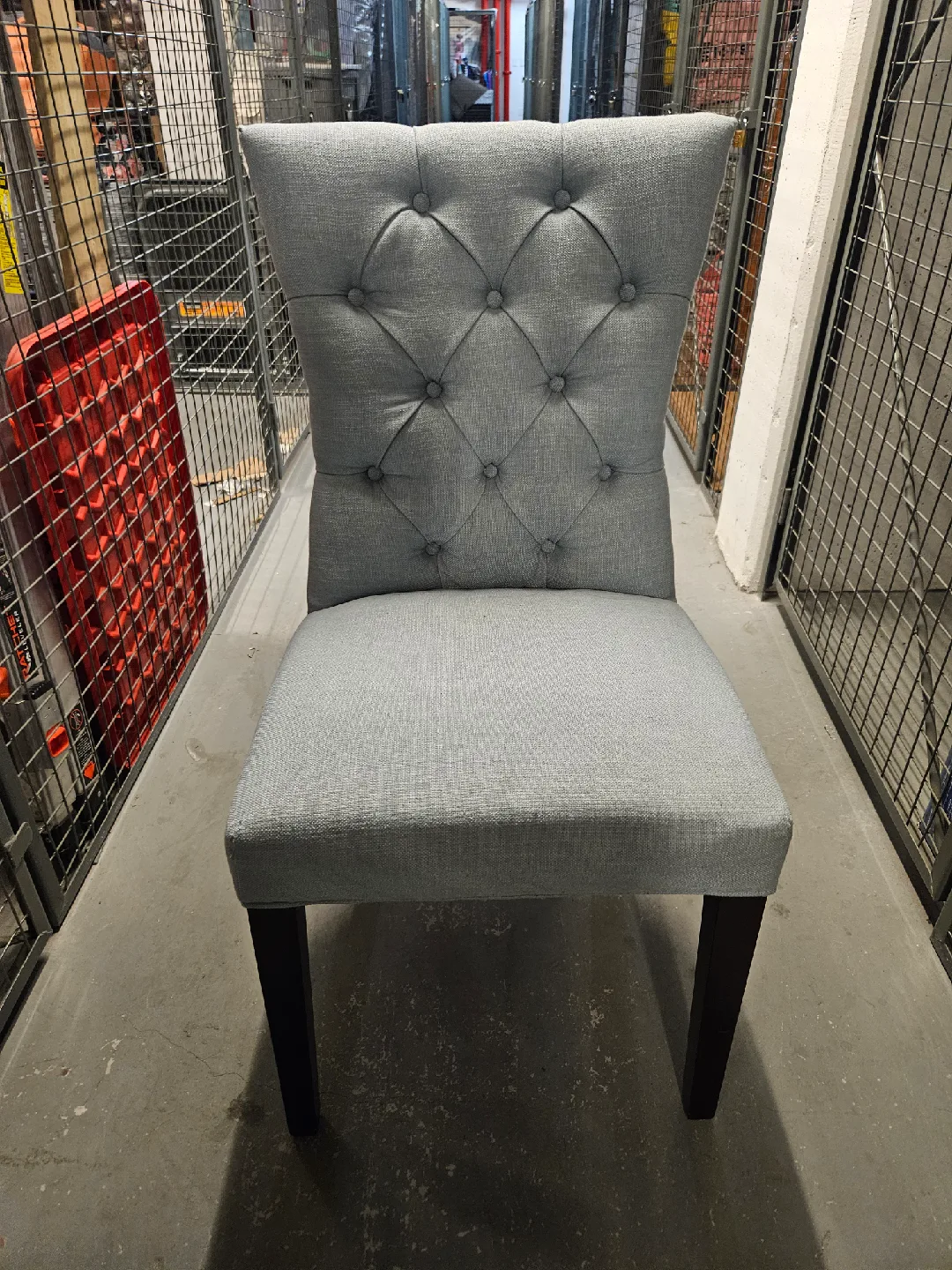 Tufted Dining Chair - Grey image indicator(2)