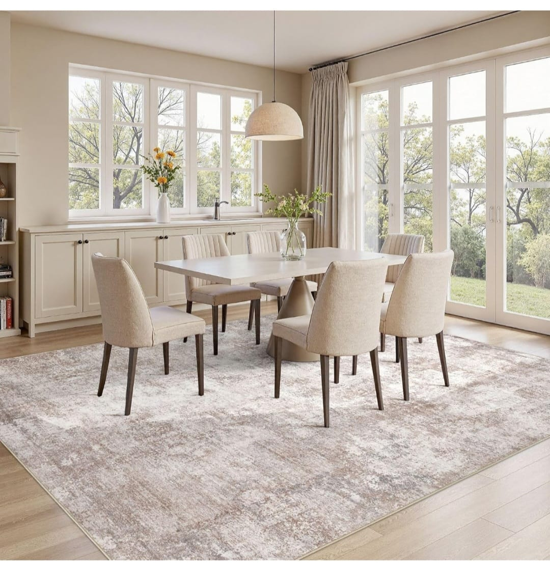 9×12 ft Area Rug - Neutral Tones brown ( color) - photo 5