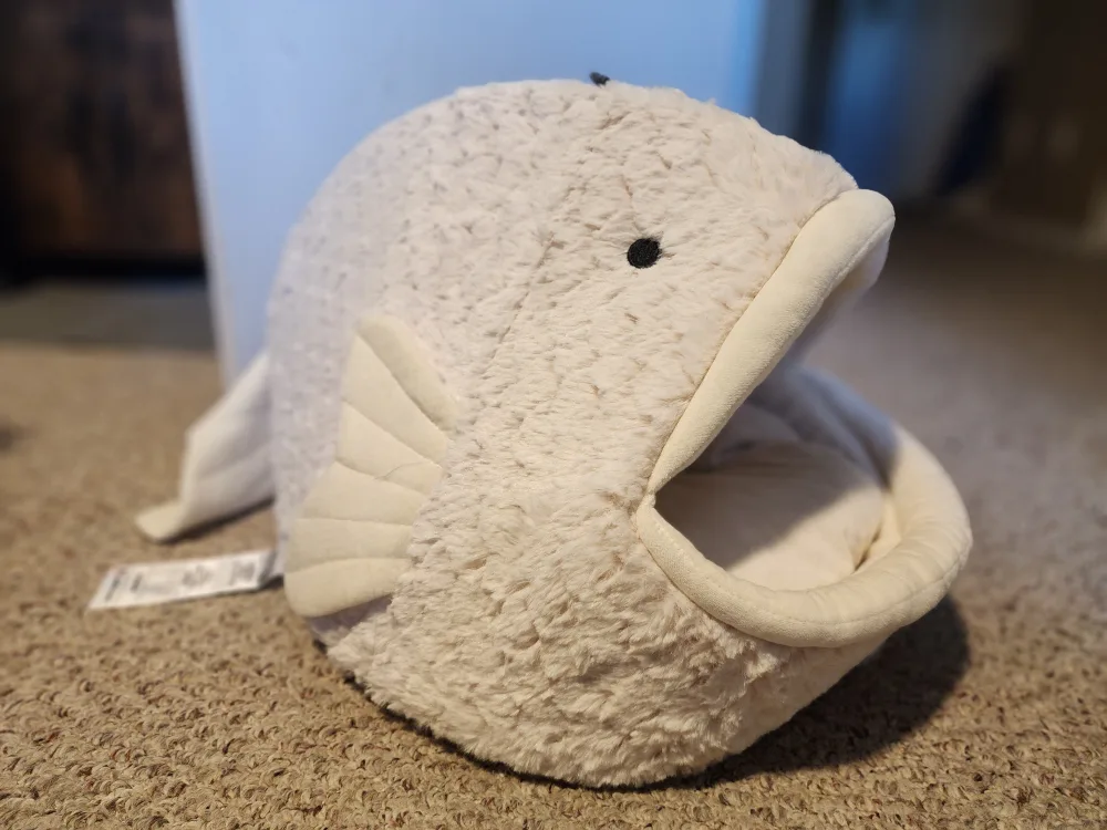 Fish Cat Bed - Cream Colour image indicator(2)