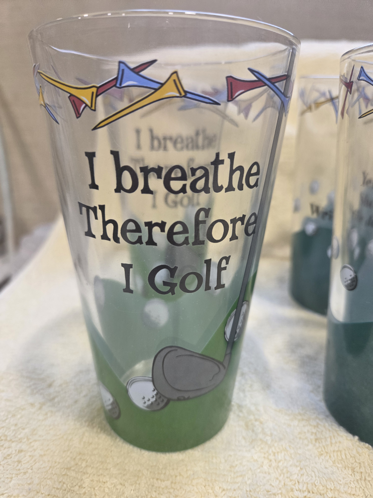 Golf Themed Drinking Glasses - photo 2