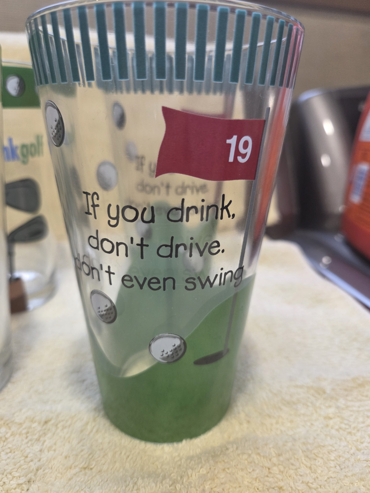 Golf Themed Drinking Glasses - photo 5