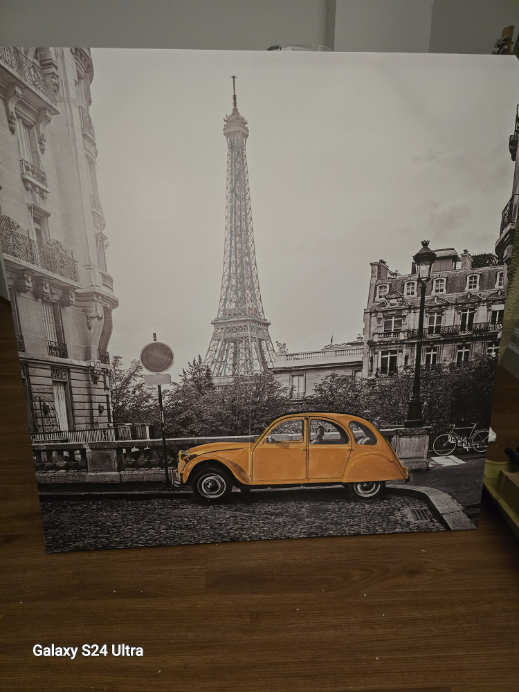 Paris Scene Canvas Wall Art