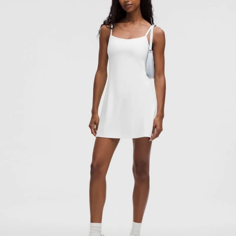NWT Lululemon Align Cami Strap Dress - Size 8, White thumbnail
