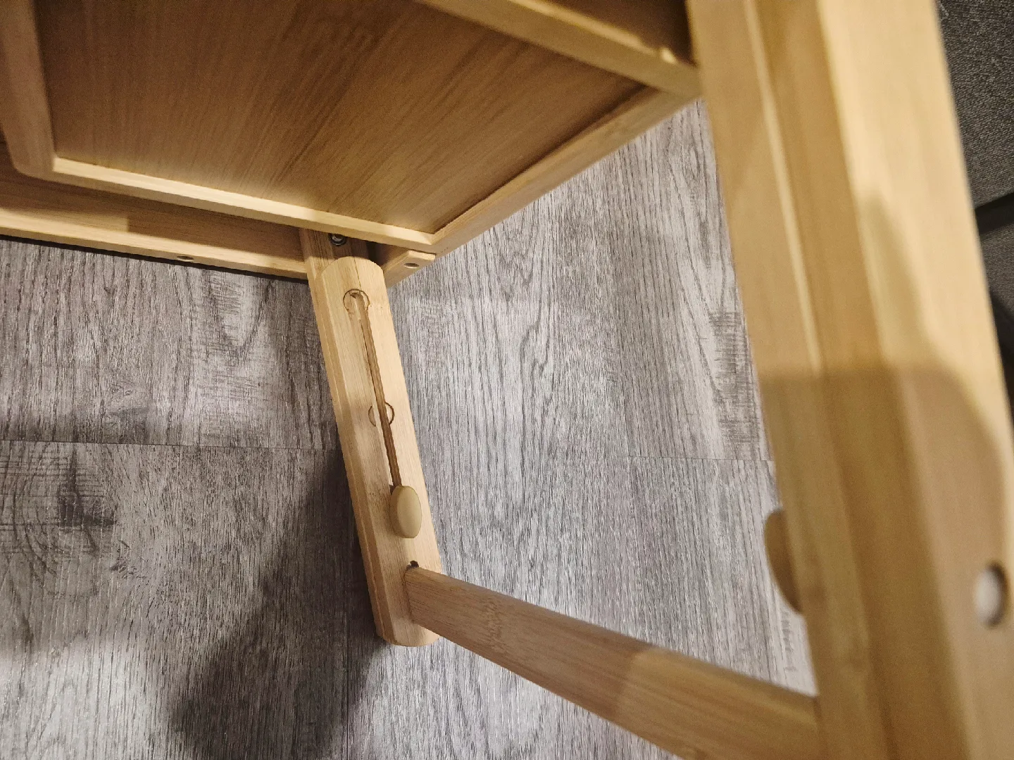 SONGMICS Bamboo Laptop Desk - Tilting Top & Folding Legs image indicator(5)