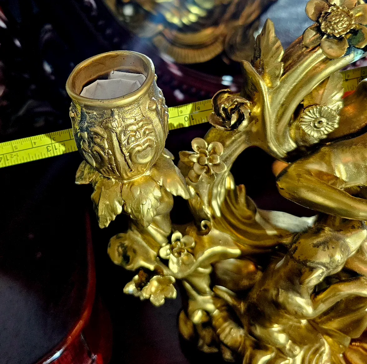 Vintage Gold Candlestick Holder image indicator(4)