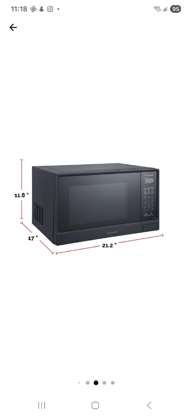 Panasonic The Genius 1100W Microwave image indicator(3)