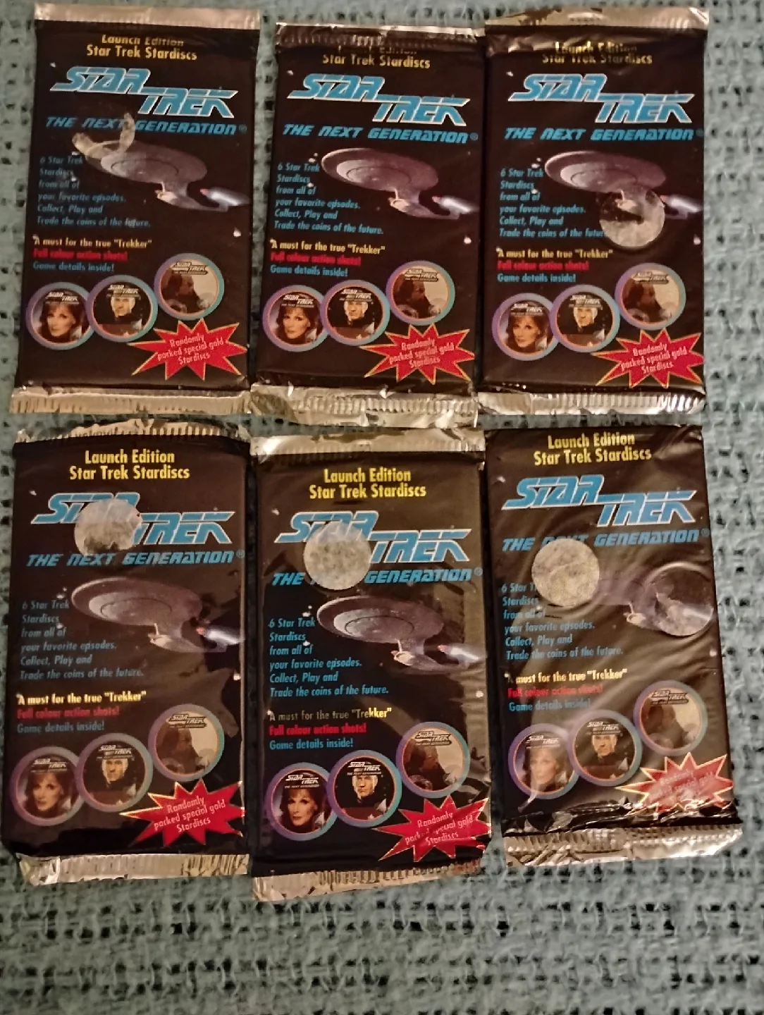 VINTAGE!! 1994 LAUNCH EDITION STAR TREK STARDISCS thumbnail