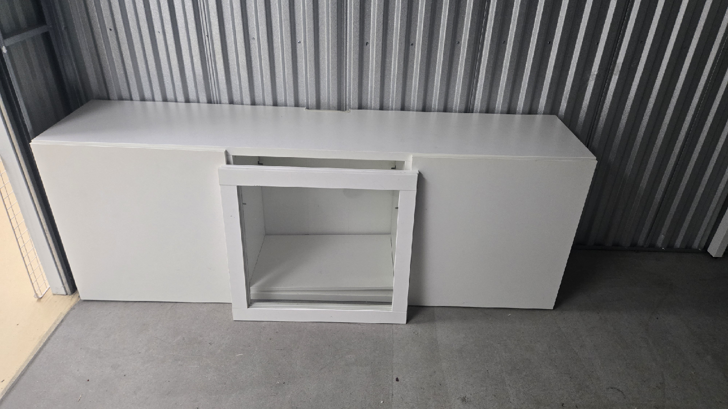 IKEA BESTA TV bench, white, 180x40x38 cm