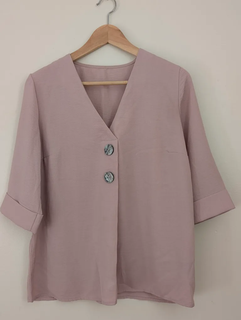 Light Pink Button-Down Blouse thumbnail