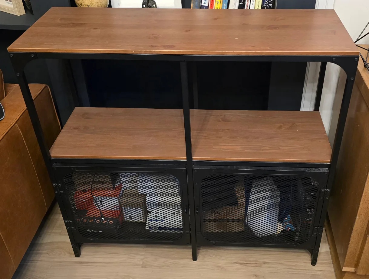 IKEA FJÄLLBO Shelf Unit, Black/Wood image indicator(2)