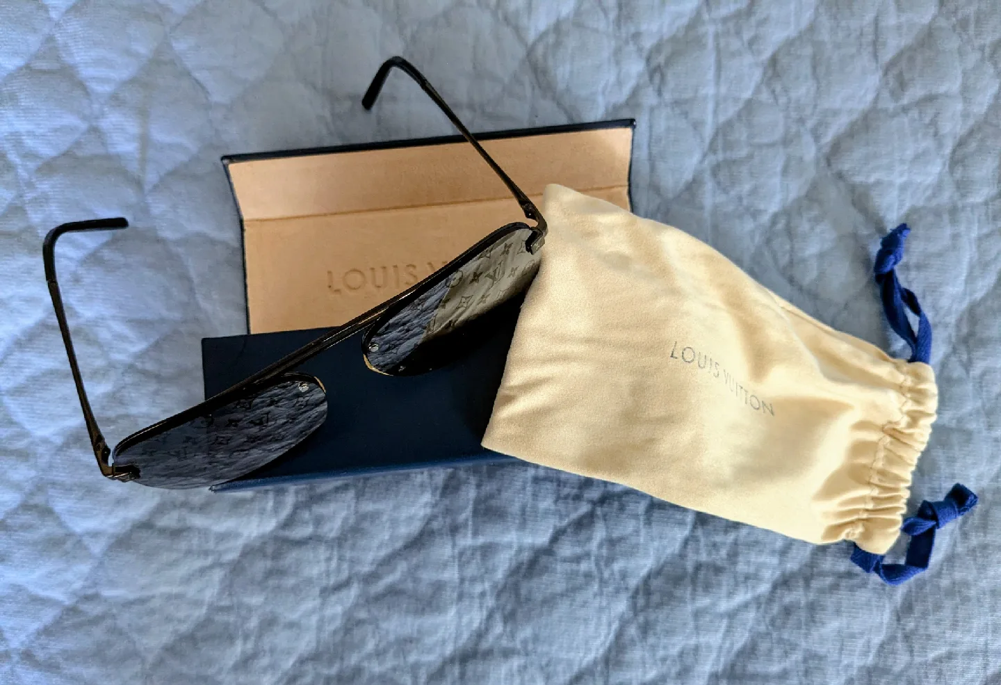 Louis Vuitton Sunglasses with Case image indicator(2)