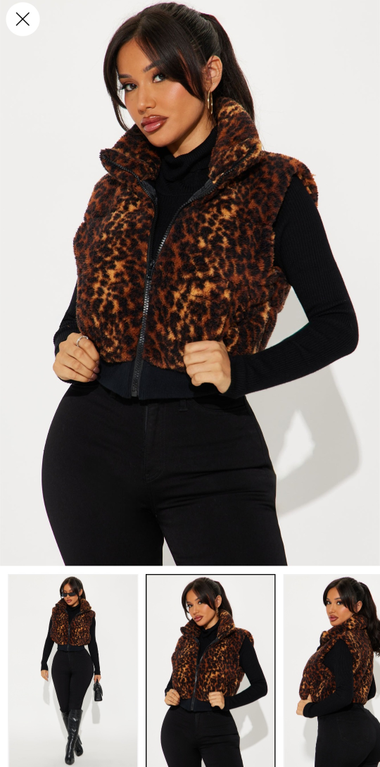 Leopard Print Vest