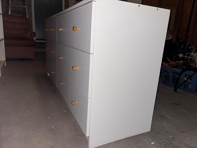 White 6-Drawer Dresser - photo 4