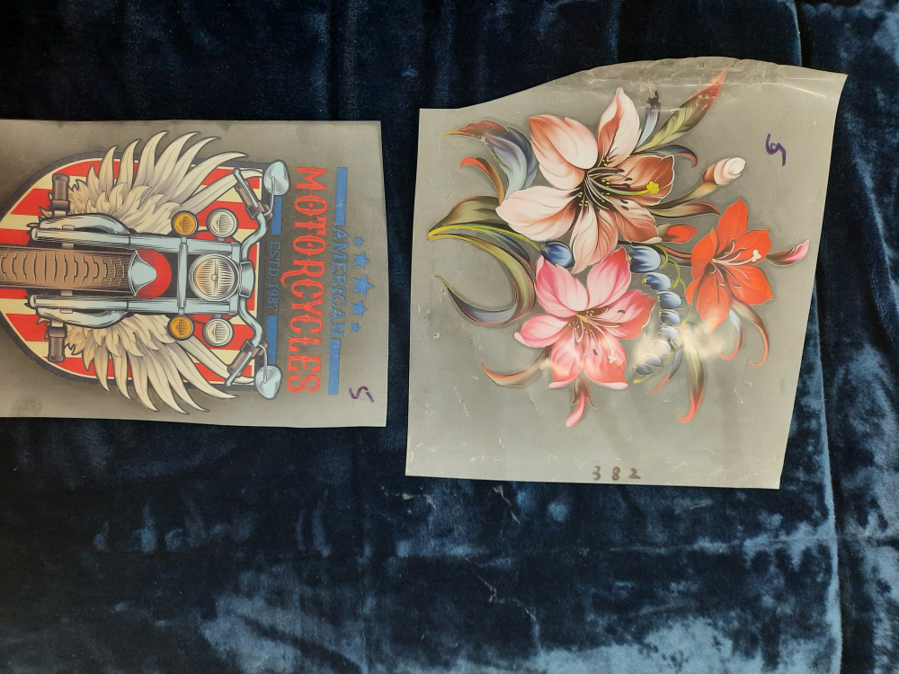 Variety of iron on stickers for shirts and jackets - photo 2
