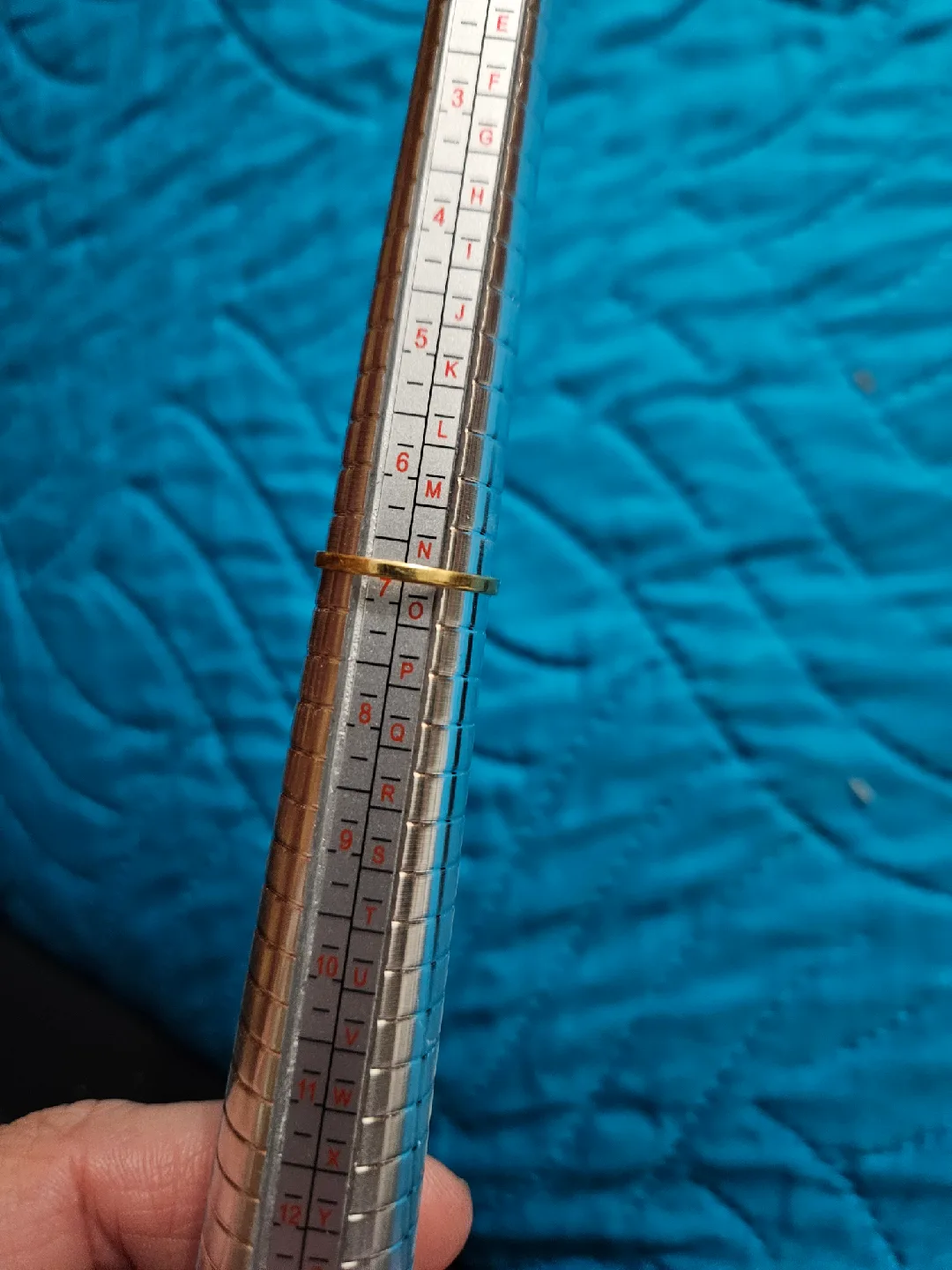 18K gold Pearl Gold Ring Size 7 image indicator(2)