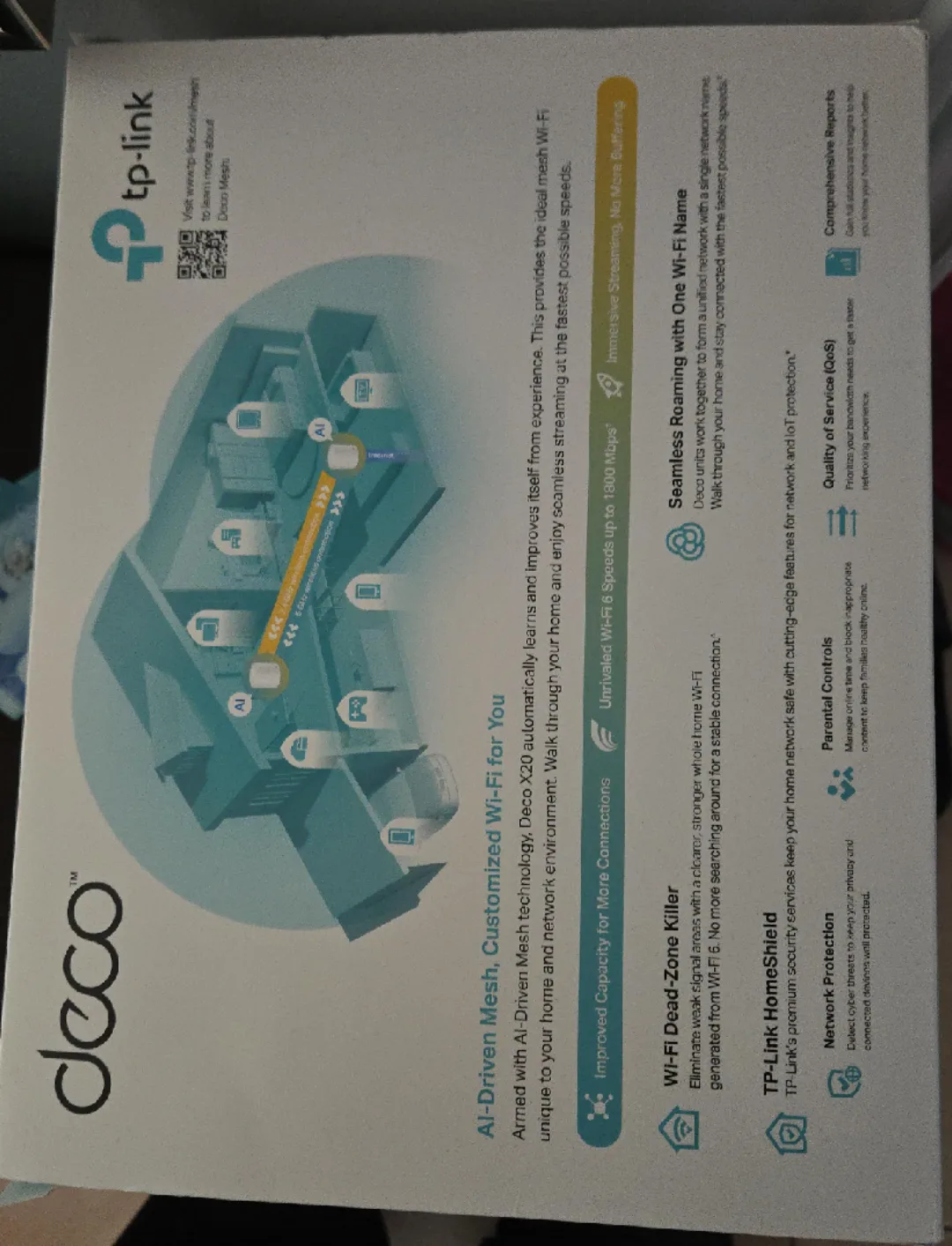 TP-Link Deco X20 AX1800 Whole Home Mesh Wi-Fi 6 System image indicator(5)