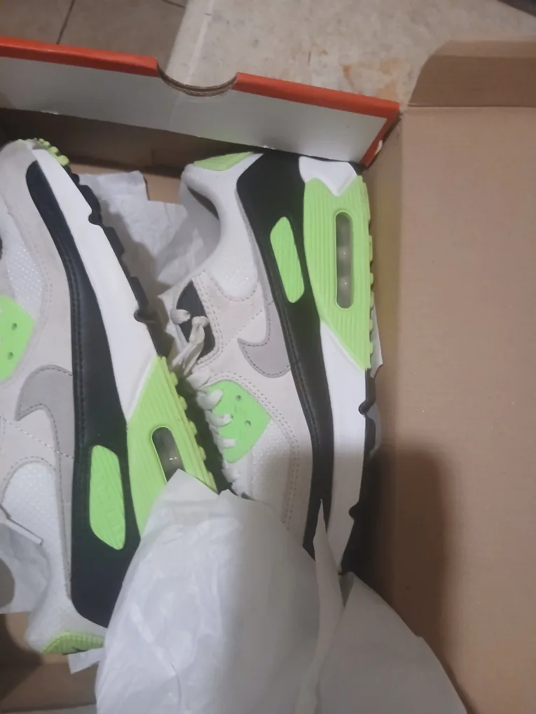 Nike Air Max 90 White/Lime - Size 9/5 image indicator(7)