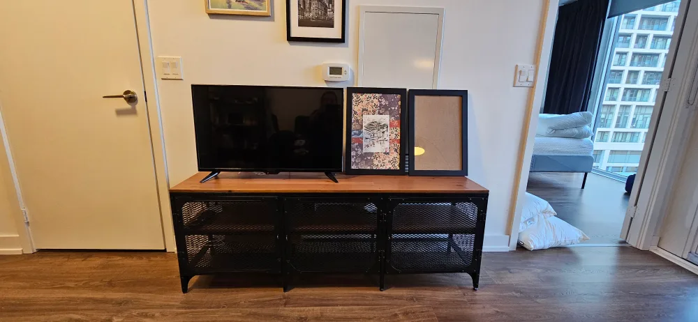 IKEA Fjallbo TV Bench - Black/Wood image indicator(4)