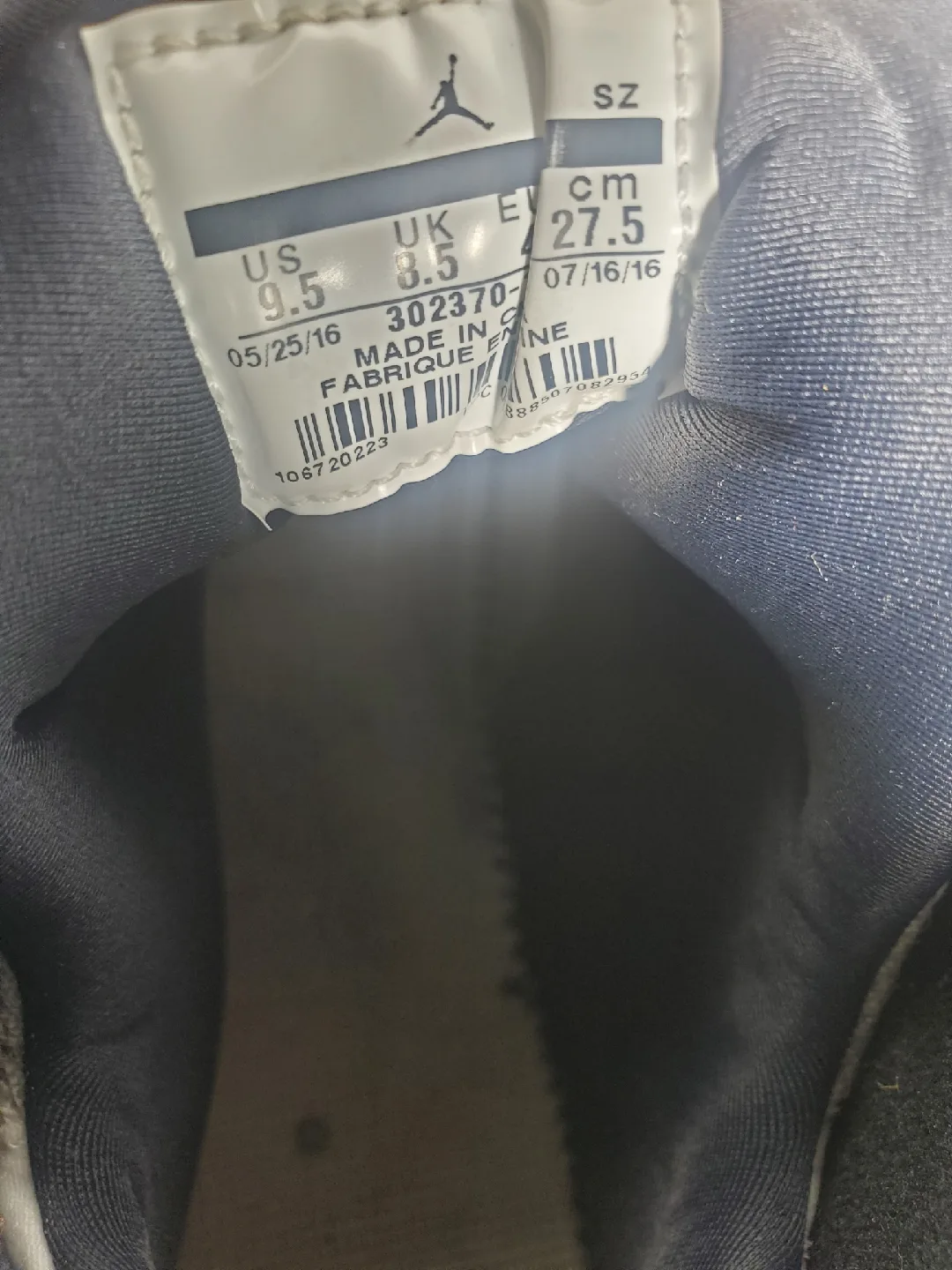 Men’s Jordan 9 Retro OG 302370-112 Size 9.5 image indicator(5)