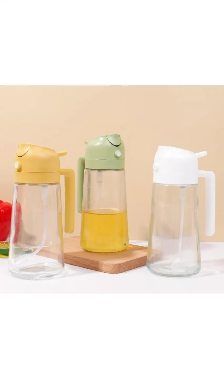 Olive Green Oil Sprayer Bottle image indicator(5)