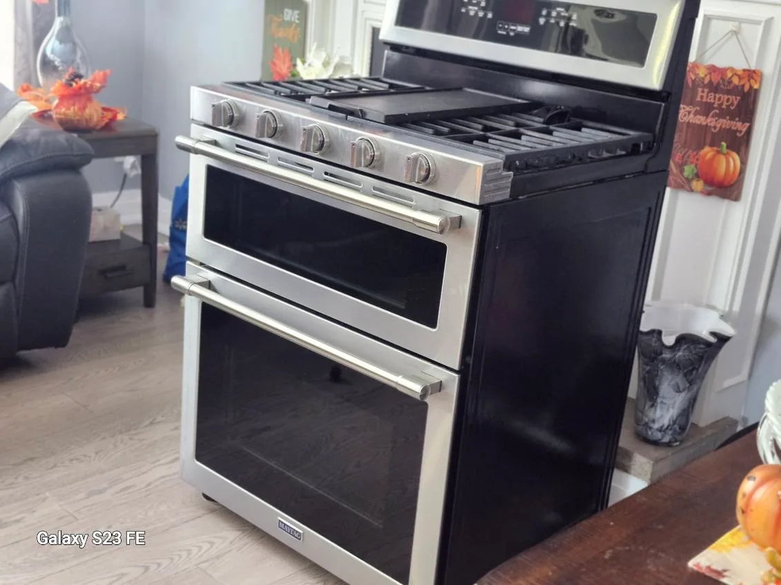 Stainless Steel Gas Range Double Oven image indicator(7)