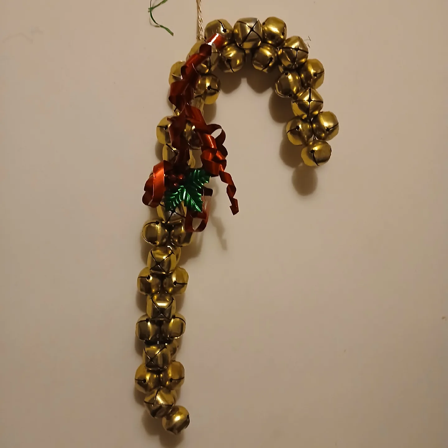 25 inch Christmas Bell Candy Cane Decoration thumbnail