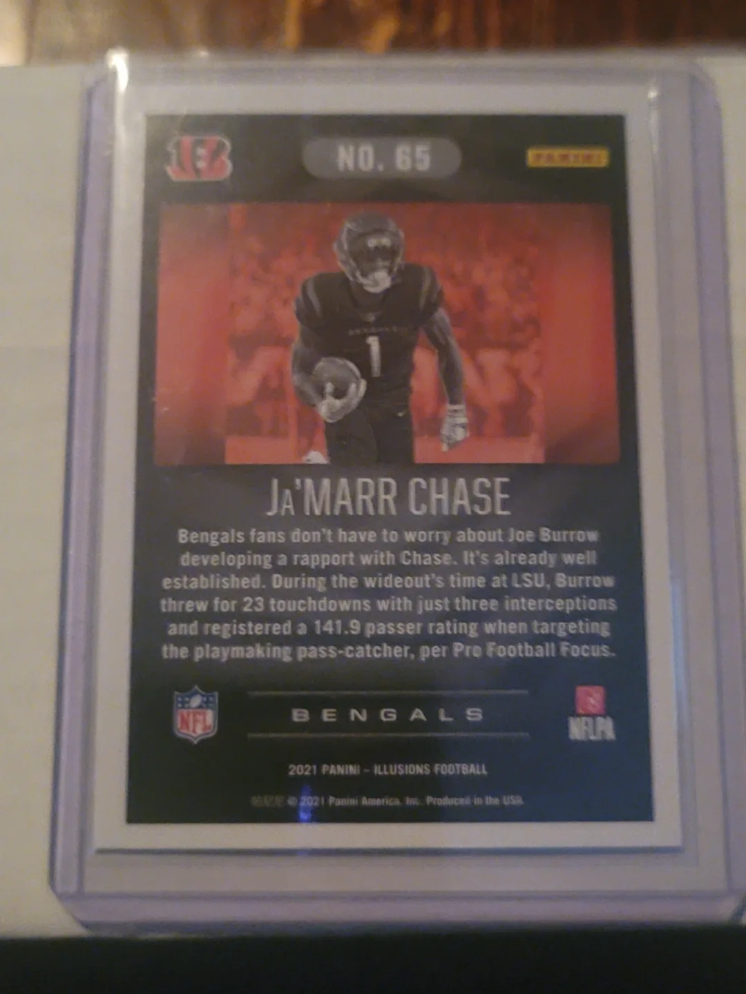 Ja'Marr Chase Panini Illusions Football Card image indicator(2)