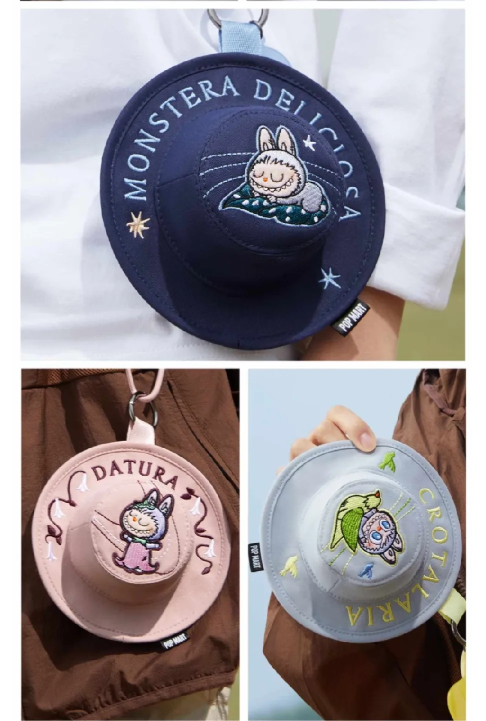 Labubu Pop Mart Fall in Wild Mini Bucket Hat Bag Blind Box image indicator(6)