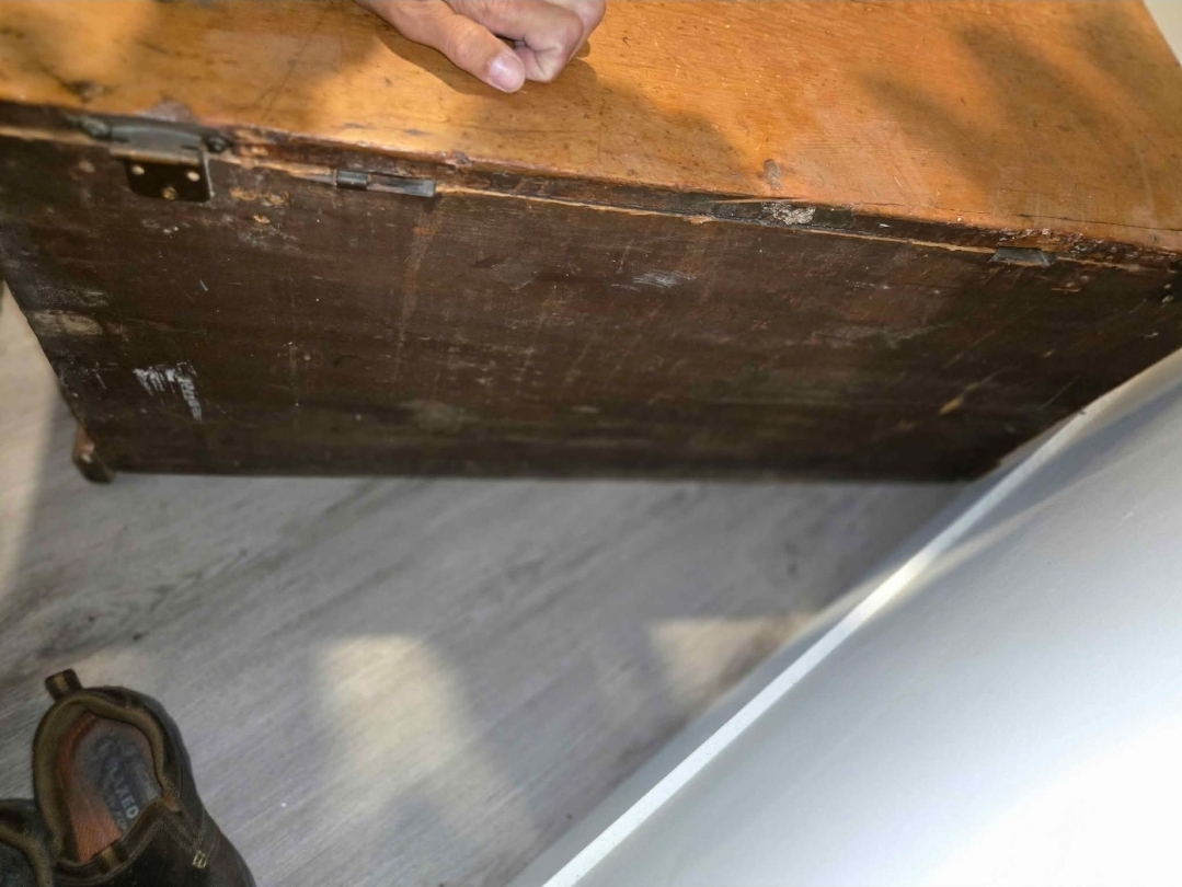 Vintage Large Wooden Chest or Trunk - photo 3
