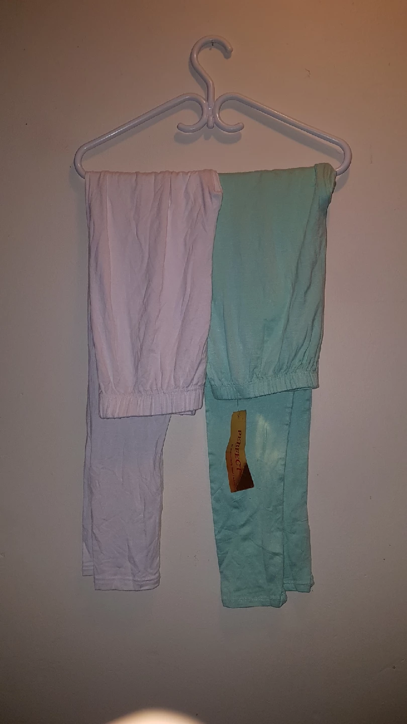 Perfect Brand Leggings - White & Teal