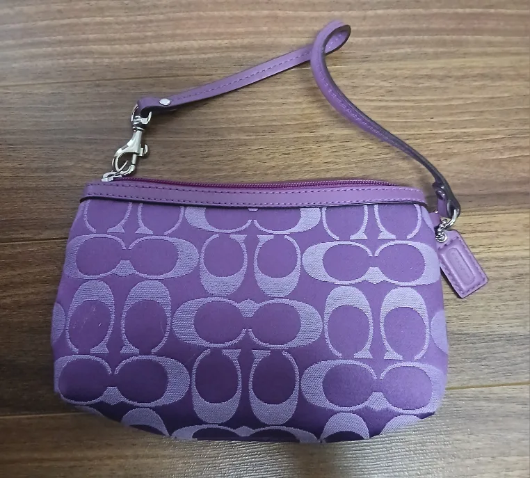 Coach Purple Wristlet image indicator(2)